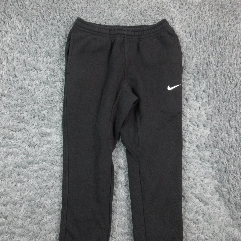 Nike Pants Womens Small Black Club Fleece Joggers Sweatpants Ankle 27x26.5*